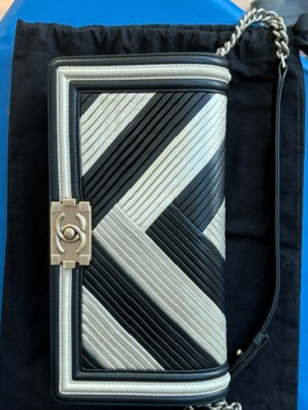 Chanel Chevron Boy Bag